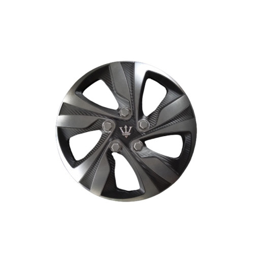 Set 4 capace roti Evo 15 inch, negru-gri antracit, pentru jante din otel (WX1-1GR-15)