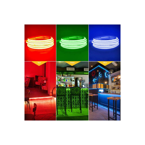 Bandă LED COB 8mm, 12V, alb rece, 5m, 12W/m (HH-C580)