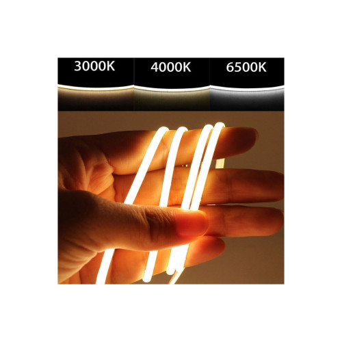 Bandă LED COB 8mm, 12V, alb rece, 5m, 12W/m (HH-C580)