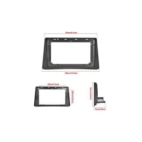 Ramă adaptoare navigație 9” cu cablaj și modul CANBUS pentru Opel Mokka A 2012–2016
