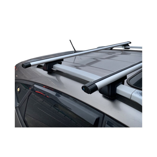 Bare portbagaj transversale universale din aluminiu, 120 cm, cu cheie (set 2)