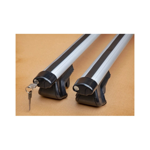 Bare portbagaj transversale universale din aluminiu, 120 cm, cu cheie (set 2)