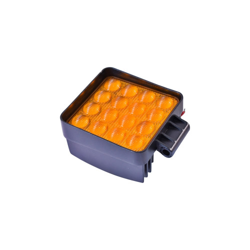 Lampă de ceață LED 48W, 16 LED-uri, 10–30V, galbenă, flood 60° (BK69059F)