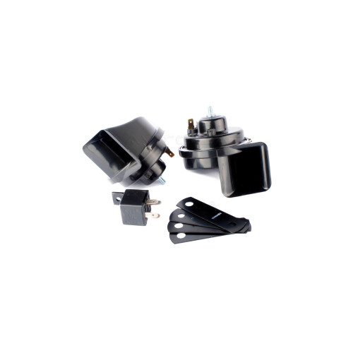 Set claxoane auto universale 12V Alca, tip dublu, cu releu – Cod 52905