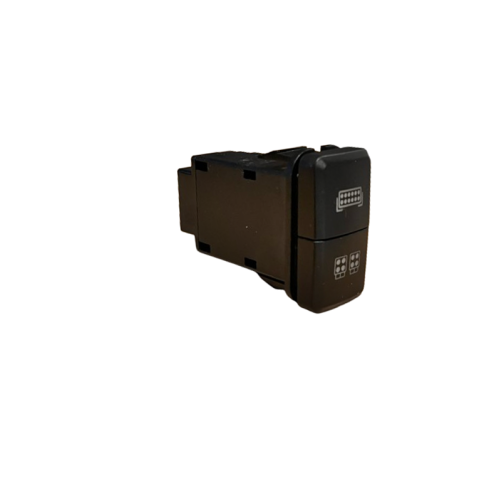 Buton întrerupător dual auto din ABS, negru, Cod STA002B (OEM)