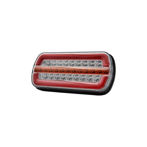 Lampă LED spate 4 funcții cu semnalizare dinamică 12–24V, Cod 202301-D