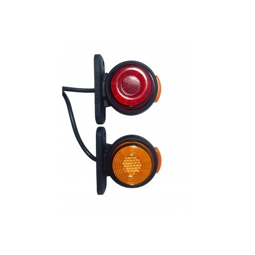 Lampă gabarit laterală auto LED Neon 12–24V, roșu/portocaliu, Cod 202017-SK