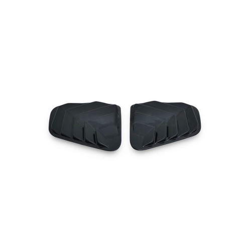 Ornamente protecție geam spate Dacia Duster I 2010–2018, ABS negru lucios