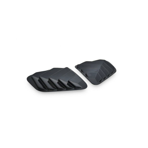 Ornamente protecție geam spate Dacia Duster I 2010–2018, ABS negru lucios