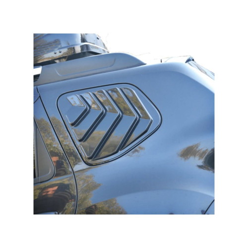 Ornamente protecție geam spate Dacia Duster I 2010–2018, ABS negru lucios
