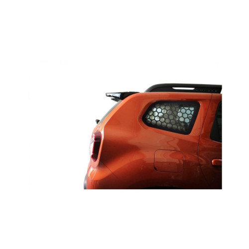 Set protectie geam spate metalica neagra pentru Dacia Duster I 2010-2018, SS-D1