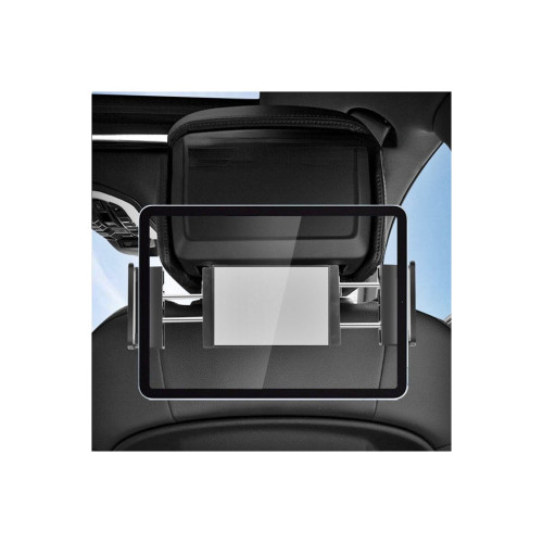 Suport auto universal pentru telefon/tableta cu prindere pe tetiera, negru