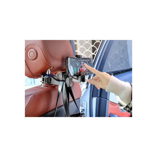 Suport auto universal pentru telefon/tabletă cu prindere pe tetieră FS-6155