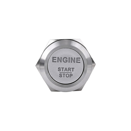 Buton cu LED 12V din aluminiu, 19mm, tip Start/Stop auto – TLB241