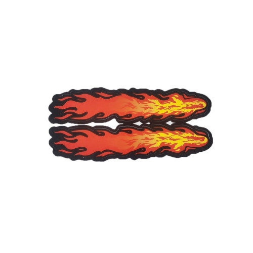 Abtibild auto cu flacari 40x20 cm, decorativ pentru exterior si interior (AN18MARE)