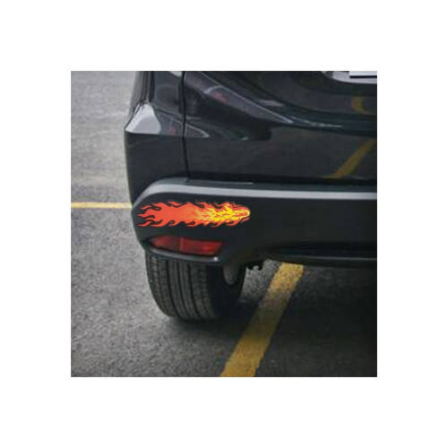 Abtibild auto cu flacari 40x20 cm, decorativ pentru exterior si interior (AN18MARE)