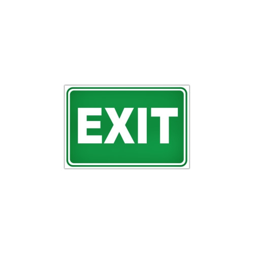 Abțibild auto EXIT rezistent pentru exterior și interior, 8 x 12,5 cm (XL-18)