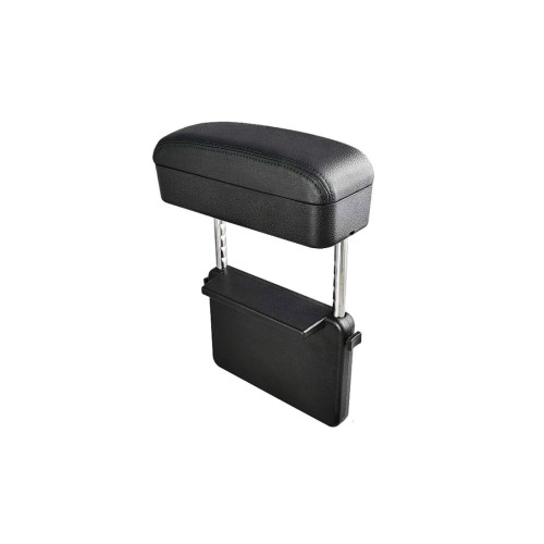 Cotieră auto universală ajustabilă pe înălțime, cu spațiu de depozitare, neagră