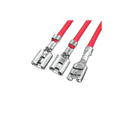 Fir claxon auto rosu universal pentru instalatii electrice, conexiune rapida