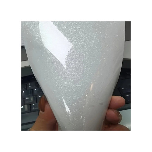 Folie PPF auto colorata alb perlat lucios, auto-regenerare, anti-bule, 1x1,52 m