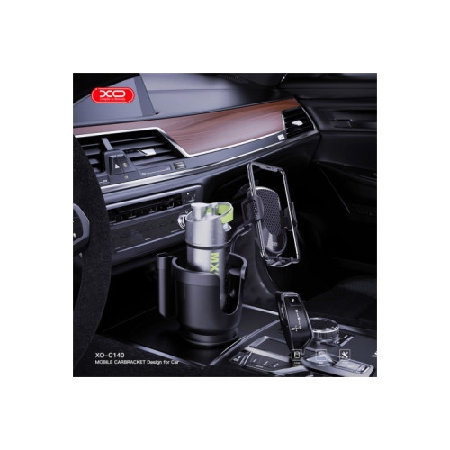 Suport auto universal 2 în 1 pentru pahar și telefon, reglabil, XO-C140