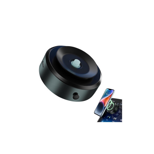 Suport magnetic pentru telefon cu fixare prin vacuum, negru, Type-C (FSH-01431)