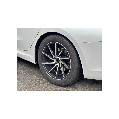 Set jante aliaj PDW 17x7.5 5x112 ET35, negru lucios cu polish, Model 1022L/R