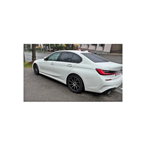 Set jante aliaj PDW 17x7.5 5x112 ET35, negru lucios cu polish, Model 1022L/R