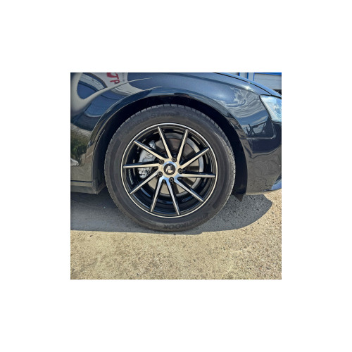 Set jante aliaj PDW 17x7.5 5x112 ET35, negru lucios cu polish, Model 1022L/R