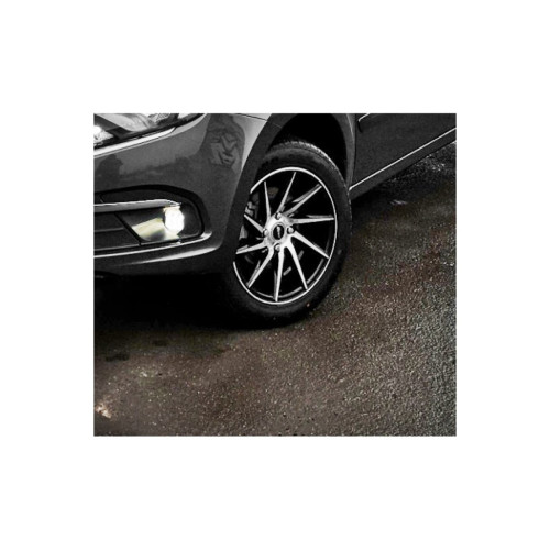 Set jante aliaj PDW 17x7.5 5x112 ET35, negru lucios cu polish, Model 1022L/R