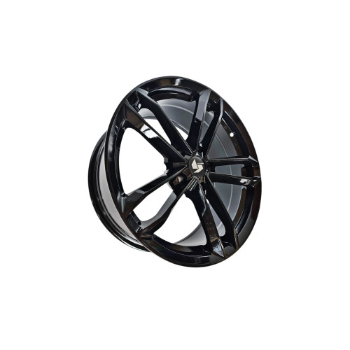 Set 4 jante aliaj PDW 17x7.5 5x112 ET35, negru lucios, CB 66.6 (75276)