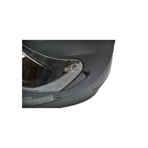 Cască moto integrală Arcane II XL, negru mat, vizieră clară și ochelari soare