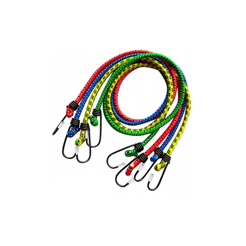 Chingă elastică pentru bagaje 80 cm x 8 mm cu cârlige metalice (AH033)