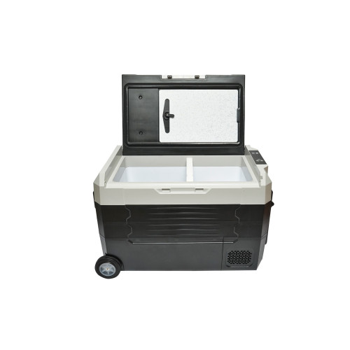 Frigider auto cu compresor 39,7L, 12/24/220V, tip troler cu roti si LCD