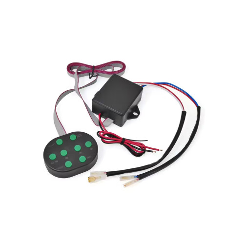 Modul electronic claxon 12V cu 8 melodii si buton de selectie, WZZ-8S