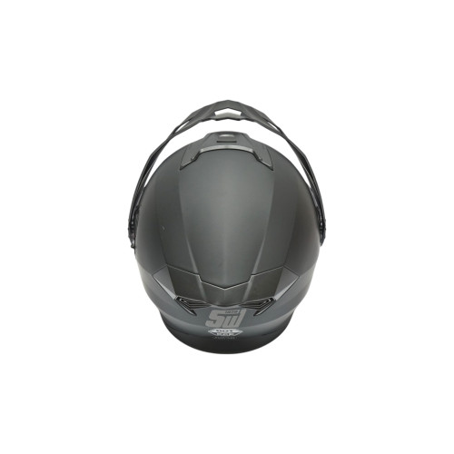 Cască motocross integrală Lion XL, negru mat, cu vizieră transparentă și ochelari UV400