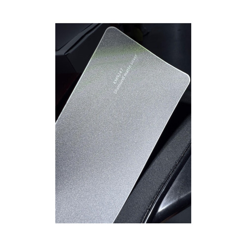 Folie auto autocolant PVC argintie glitter mat 1.52 m x 1 m, anti-bule (KM9247)