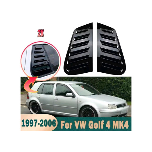 Ornamente protecție geam spate tip louver pentru VW Golf 4 MK4 Hatchback (1997–2003)