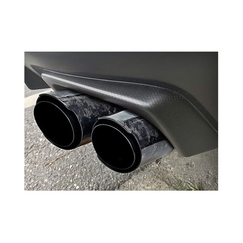 Ornament toba dublu din carbon forjat, intrare 63 mm, stanga/dreapta, OEM NXMS89-63