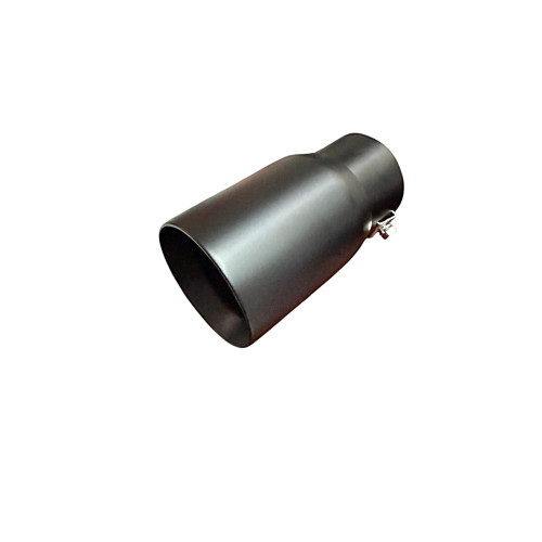 Ornament tobă universal negru mat din inox, montaj cu colier – Cod M84