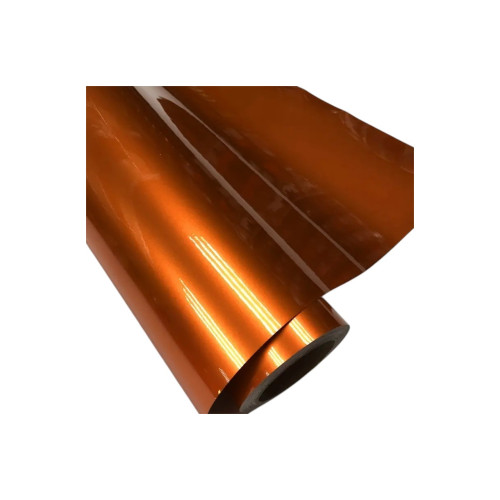 Folie auto autocolantă PET premium portocaliu Liquid Metal McLaren Volcano 1x1.52 m