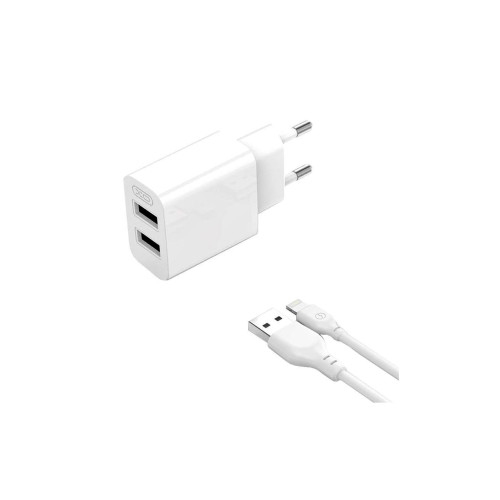 Încărcător de rețea USB 2.4A cu cablu Lightning pentru iPhone, XO-L109A