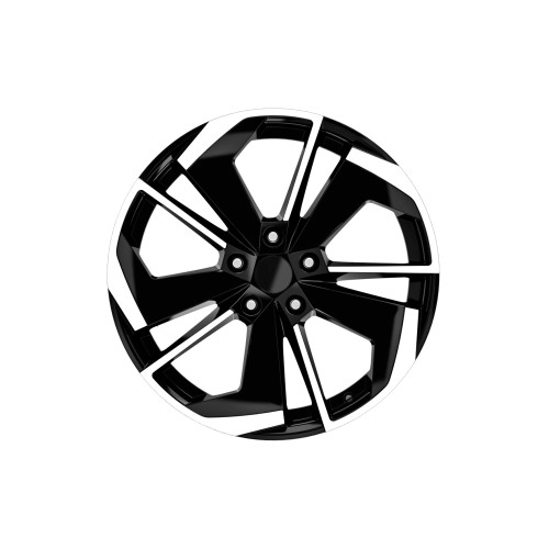 Set jante aliaj DY1129 KM 19x8J 5x114.3 ET45 negru cu polish, CB 67.1