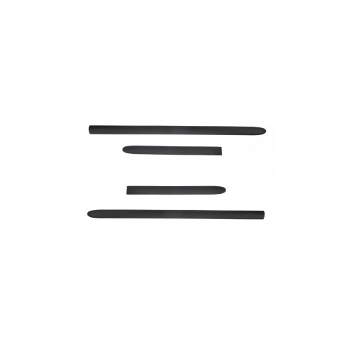 Set 4 bandouri protecție uși pentru Daewoo Matiz 1998-2004, negru satinat (Cod F2)