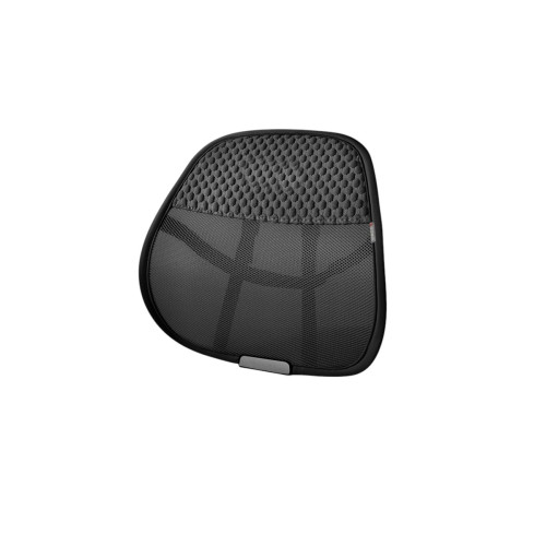 Suport lombar ergonomic pentru scaun auto si birou, plasa elastica, negru
