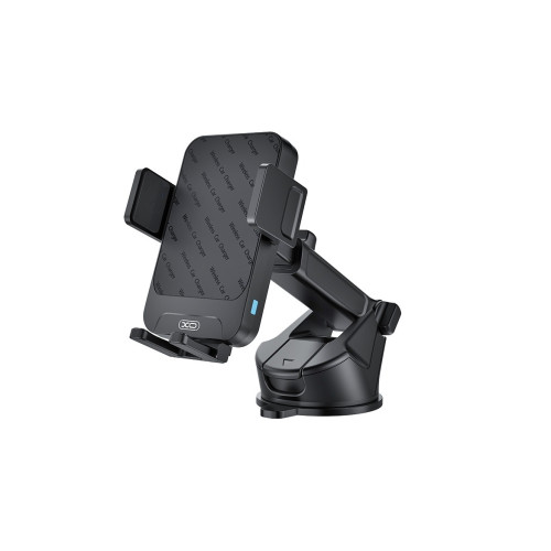 Suport auto telefon cu încărcare wireless 15W, prindere bord/parbriz, XO-WX043