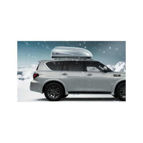 Cutie portbagaj plafon PSN 460L gri mat, deschidere dubla, montaj rapid