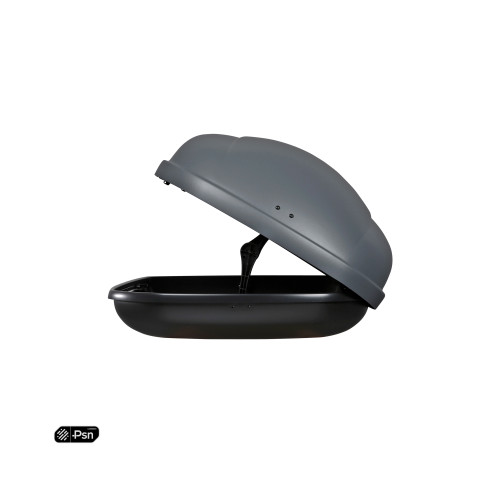 Cutie portbagaj plafon PSN 460L gri mat, deschidere dubla, montaj rapid