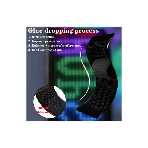 Afișaj LED programabil „Ochi Devil” cu animații, control Bluetooth și telecomandă, USB 5V