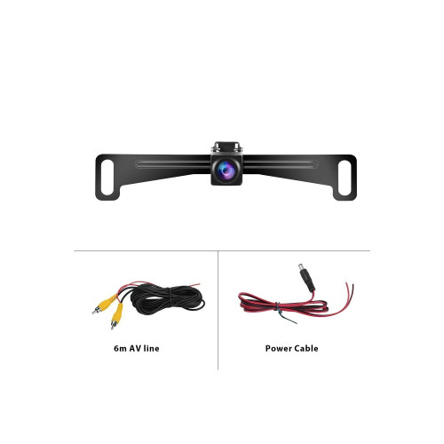 Cameră marșarier AHD/CVBS pe suport plăcuță, IP69, 18 LED IR – A3120QK